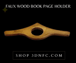 Faux Wood Book Page Holder